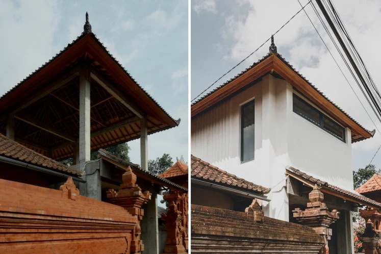Now and then: The before and after images of Protect Etere in Penestanan, Ubud.  (Courtesy of Project Etere & Evelyn Pritt)
