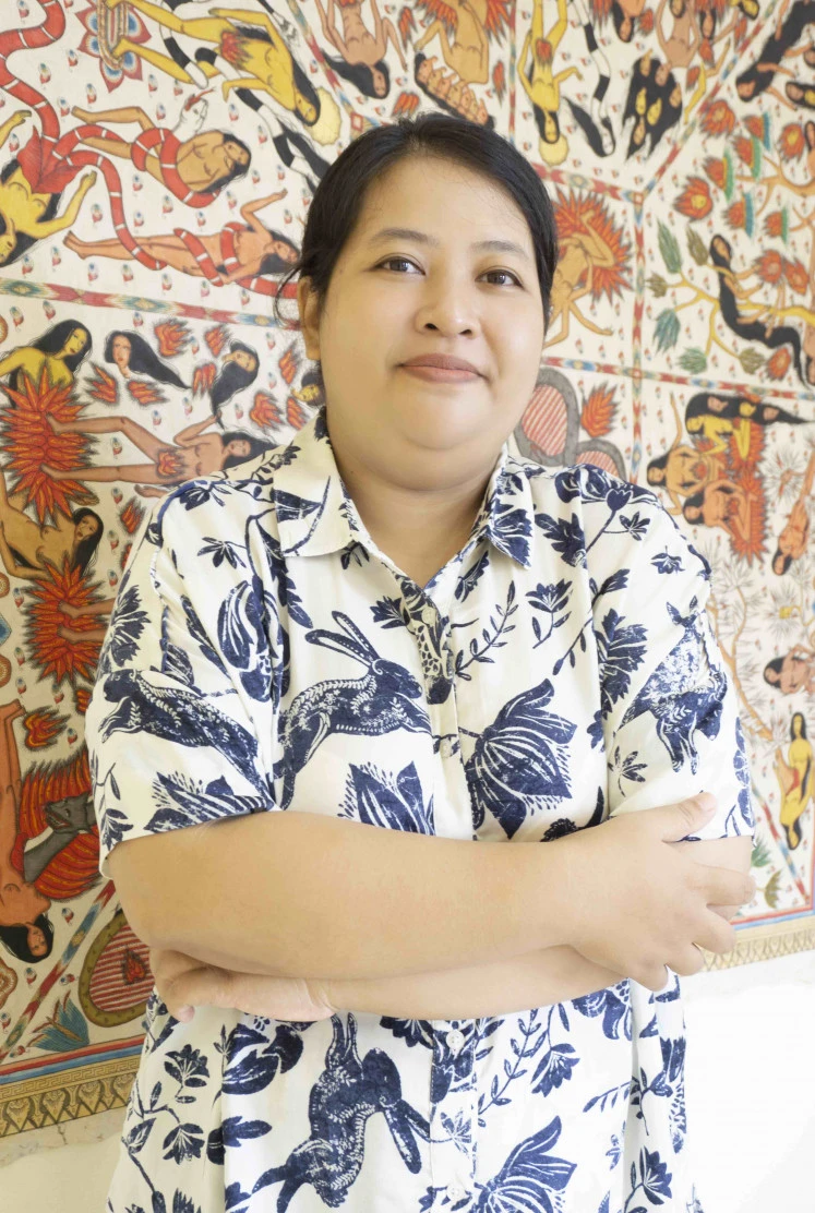 Meet the artist: Discriminated against as a woman, Citra Sasmita learned about feminism and eventually found her statement and artistic methods.  (Courtesy of Citra Sasmita)