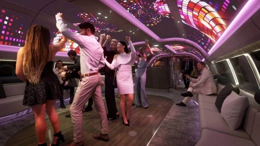 The plane comes with a nightclub frame.