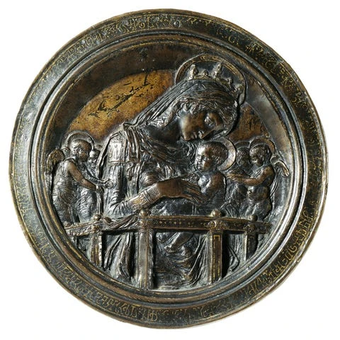 the virgin and child with four angels, by donatello florence, italy, late 15th century