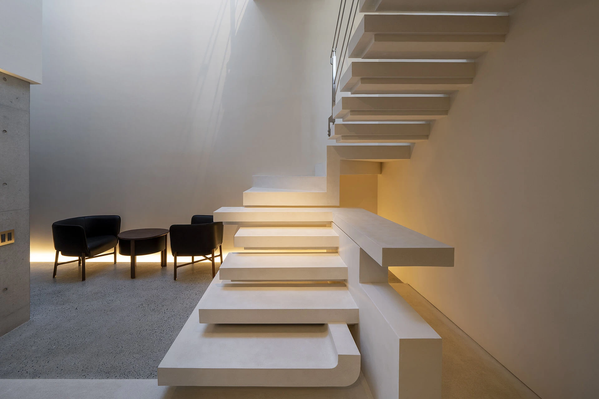A striking staircase on the ground floor is inspired by the architecture of Carlo Scarpa |  Sculpt |  Japan |  STIRworld