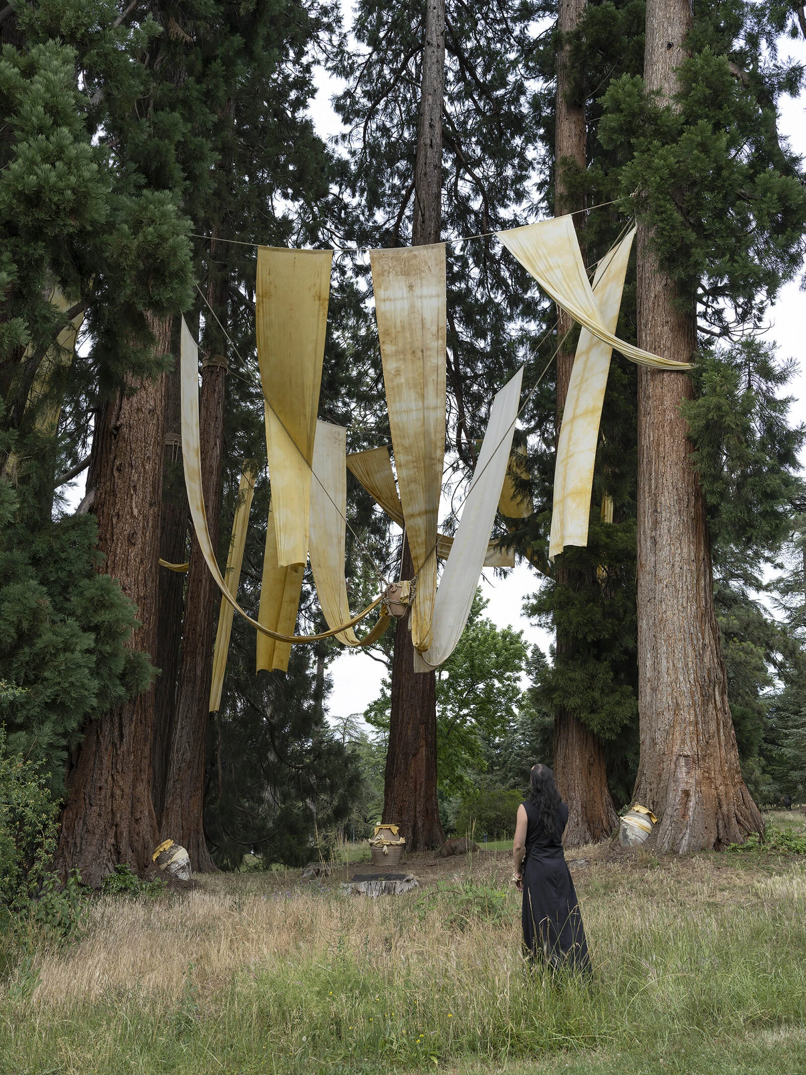 Visitor observing the floating sculpture |  STIRworld