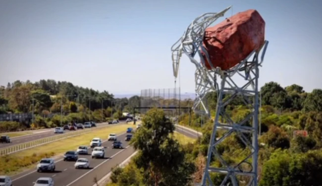 Peninsula Pearls replaces a structure called Iconoclast, which was a collapsing tower under the weight of a boulder.