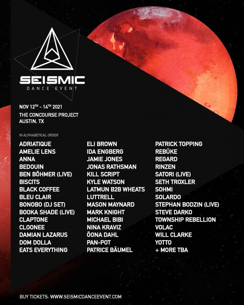 Programming of the Seismic Dance 4.0 event